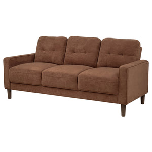 Coaster Bowen Ii Fabric Upholstered Track Arm Sofa Rust
