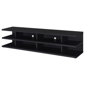 Coaster Cartmill 78-Inch 2-Tier Tv Stand Media Console Black