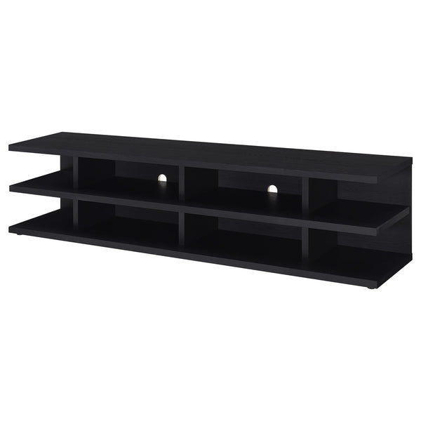 Coaster Cartmill 78-Inch 2-Tier Tv Stand Media Console Black