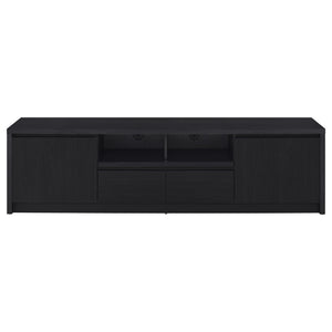 Coaster Winfield 78-Inch 2-Door Tv Stand Media Console Black