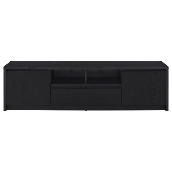 Coaster Winfield 78-Inch 2-Door Tv Stand Media Console Black