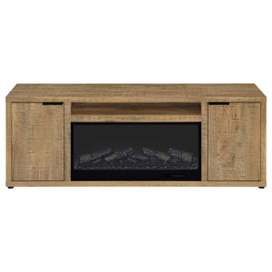 Coaster Fuller 60-Inch 2-Door Tv Stand Fireplace Media Console Mango