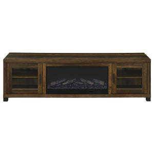 Coaster Havering 71-Inch Tv Stand Fireplace Media Console Dark Pine