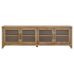 Coaster Brenham 79-Inch 4-Door Tv Stand Media Console Washed Oak