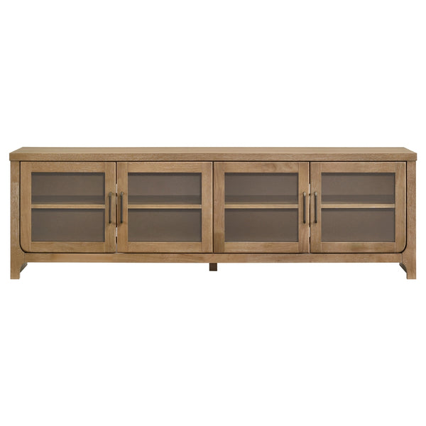 Coaster Brenham 79-Inch 4-Door Tv Stand Media Console Washed Oak