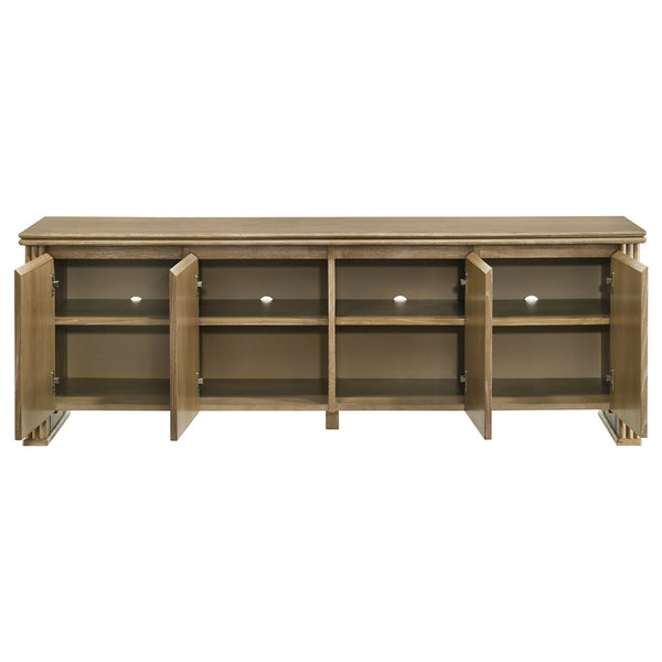 Coaster Adina 70-Inch Tv Stand Media Console Distressed Light Brown