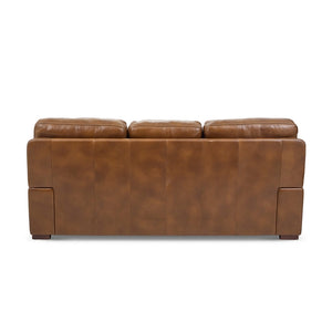 Flexsteel David Leather Sofa in Pecan