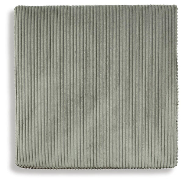 Lindyn Oversized Accent Ottoman Fog
