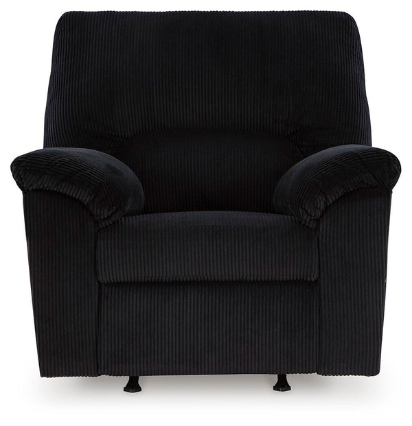 SimpleJoy Manual Rocker Recliner Onyx
