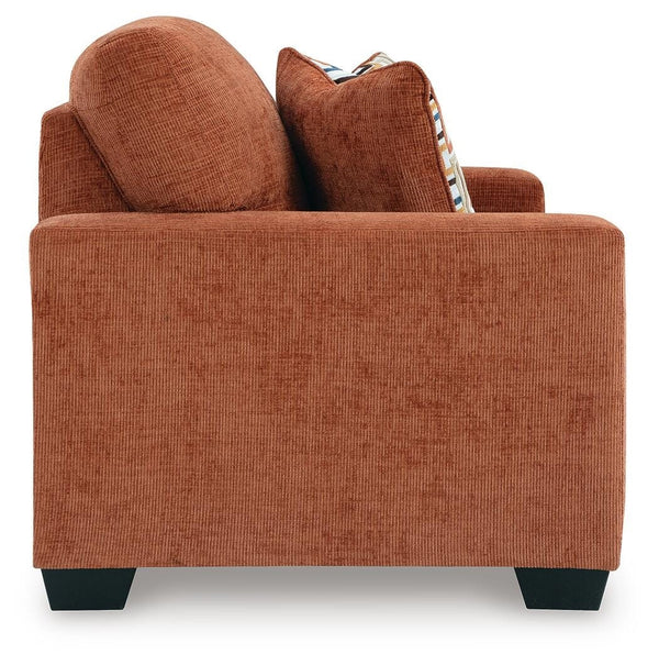 Aviemore Fabric Stationary Loveseat Spice