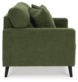 Bixler Fabric Stationary Loveseat Olive