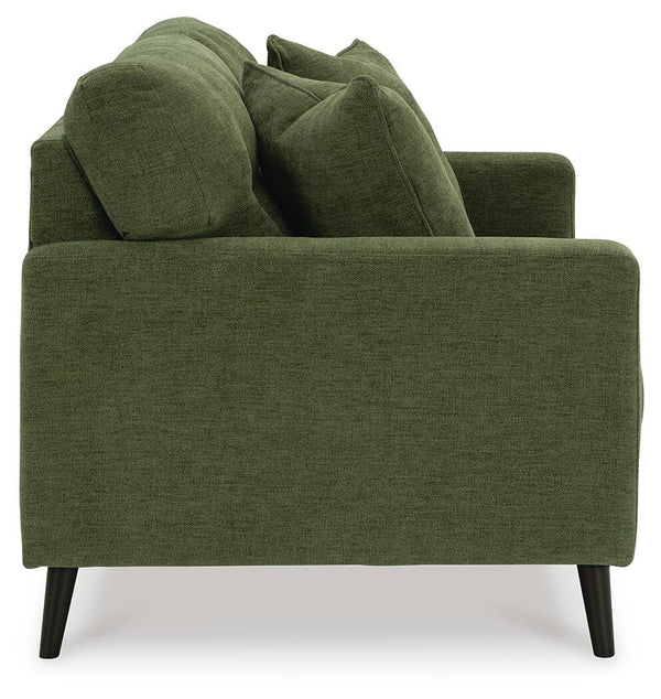 Bixler Fabric Stationary Loveseat Olive