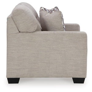 Mahoney Fabric Stationary Loveseat Pebble