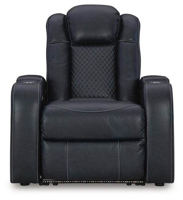Fyne-Dyme P2 Dual-Power Adjustable Headrest Recliner Sapphire