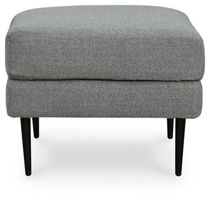 Hazela Fabric Ottoman Charcoal