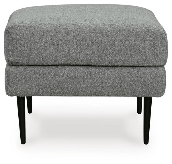Hazela Fabric Ottoman Charcoal