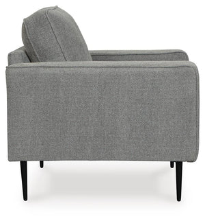 Hazela Stationary Fabric Chair Charcoal