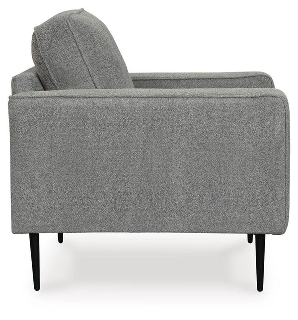 Hazela Stationary Fabric Chair Charcoal