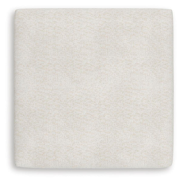 Donelson Creek Oversized Accent Ottoman Vanilla