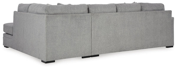 Casselbury 2-Piece Stationary Sectional with Chaise Cement