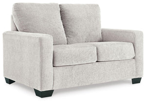 Rannis Twin Fabric Stationary Sofa Sleeper Snow