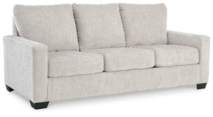 Rannis Queen Fabric Stationary Sofa Sleeper Snow