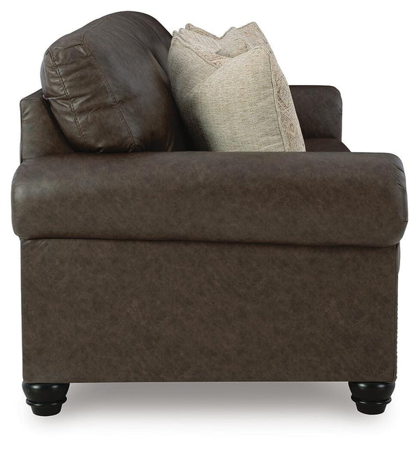 Roxmere Queen Stationary Sofa Sleeper Umber