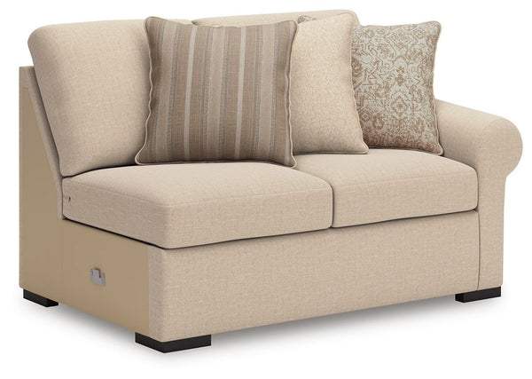LadyMae Stationary 3-Piece Sectional Twill