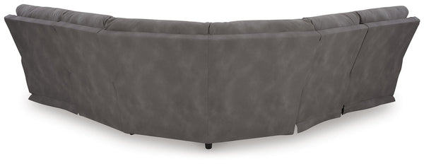 Next-Gen Durapella 5-Piece Power Reclining Zero Gravity Sectional Slate