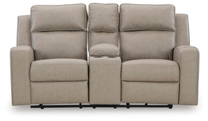 Lavenhorne Reclining Console Loveseat with USB Pebble