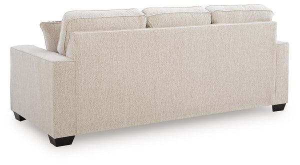 Larimer Queen Fabric Stationary Sofa Sleeper Stone