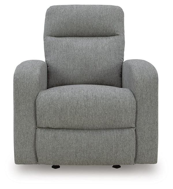 Gauntlet Fabric Manual Rocker Recliner Sterling