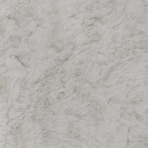 Cuddle Plush Oversized Accent Ottoman Arctic