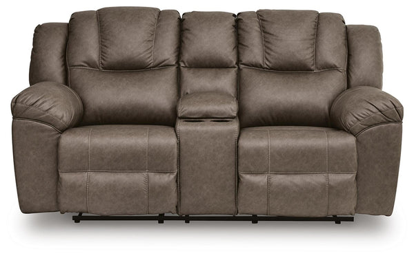 Lowilla Reclining Console Loveseat Driftwood