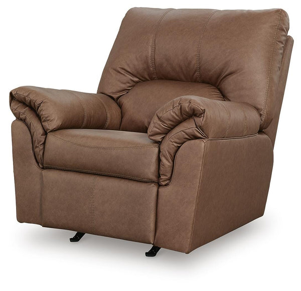 WillowBend Stationary Manual Rocker Recliner Caramel