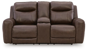 Gravier Zero Gravity P3 Power Leather Reclining Adjustable Headrest Console Loveseat Cordova