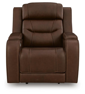 Knightington Zero Gravity P3 Triple Power Leather Recliner with Audio Seating Brown
