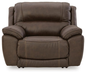 Dunleith Wall Power Leather Zero Gravity Recliner with Adjustable Headrest & USB Chocolate