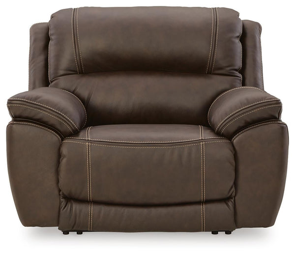Dunleith Wall Power Leather Zero Gravity Recliner with Adjustable Headrest & USB Chocolate