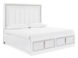 Chalanna King/California King Upholstered Panel Headboard White