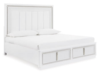 Chalanna King/California King Upholstered Panel Headboard White