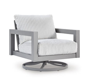 Hurley Park Outdoor Swivel Chair with Cushion Gray