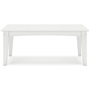 Hyland Wave Outdoor Rectangle Coffee Table White