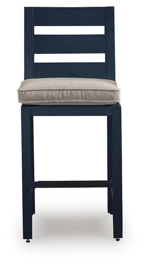 East Beach Outdoor Counter-Height Barstool Navy Blue