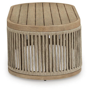 Serena Shores Outdoor Rectangle Coffee Table Beige