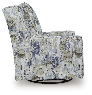 Dustinford Swivel Glider Accent Chair Multi