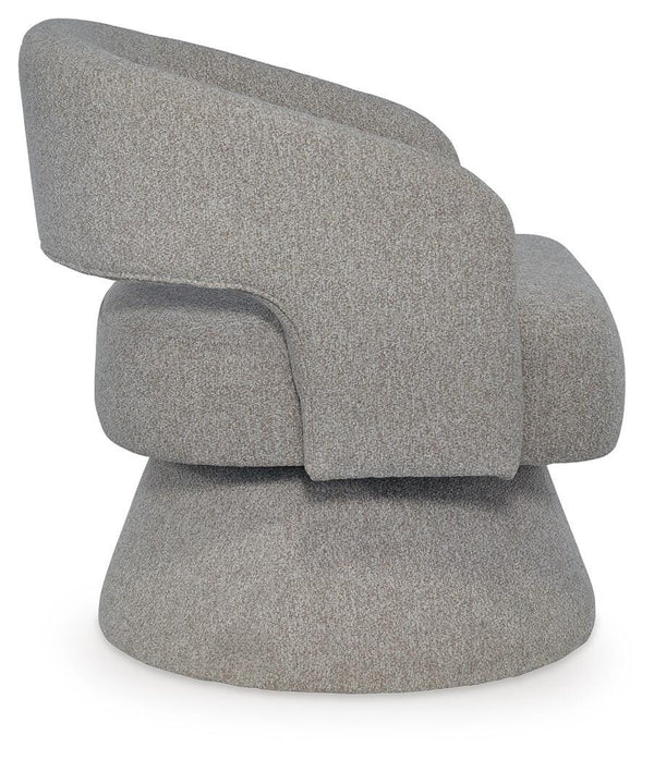 Nashkins Swivel Accent Chair Pebble