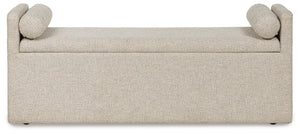 Galliden 62-Inch Upholstered Dining Bench Beige