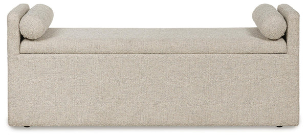 Galliden 62-Inch Upholstered Dining Bench Beige