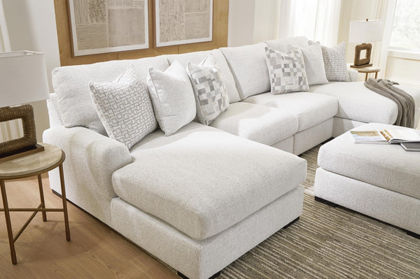 Misty-Lakes 4-Piece Double Chaise Sectional Chalk